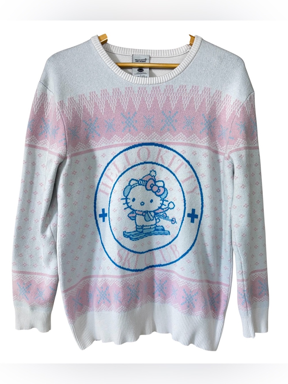 Sanrio Hello Kitty And Friends Ski Club Sweater Women's L Long Sleeve Fair Isle